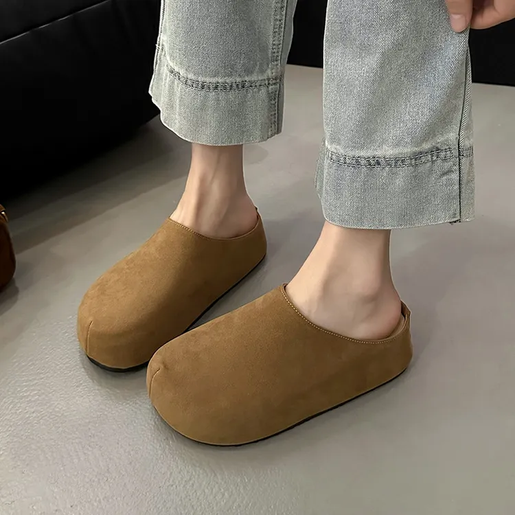 【JTG&SHOES 官方正品】法式复古包头勃肯鞋女2025新款软底休闲鞋潮