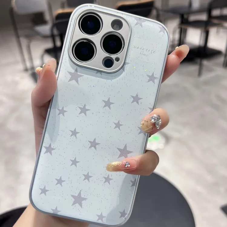 韩系ins风简约星星适用苹果/华为/荣耀/小米/OPPO/VIVO水凝手机壳