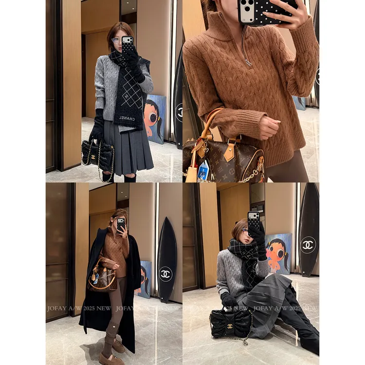 【CHASINGLIGHT】|继承人毛衣|麻花拉链毛衣 秋冬款百搭M1335