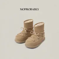 Moprobably李予诺 简约时尚百搭加绒加厚保暖中筒雪地靴L5421010