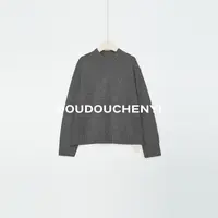 【DOUDOUCHENYI】羊毛羊绒套头毛衣针织松弛感-25476