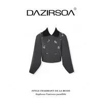 DAZIRSOA/达姿“时刻主场”时尚百搭立体钉钻洋气小香外套 AB662