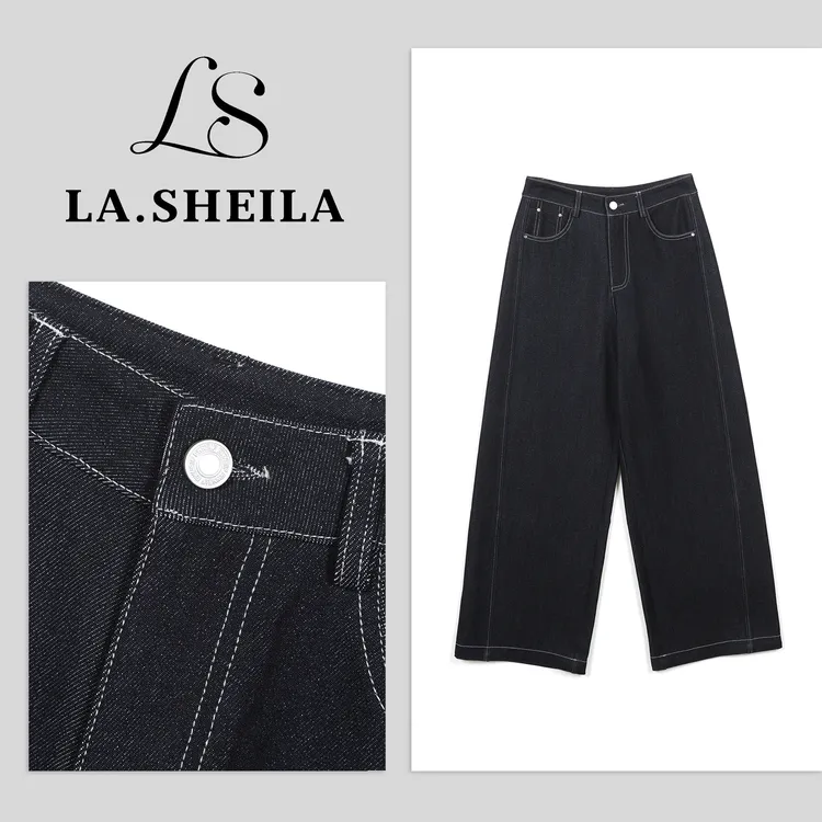 LA.Sheila老钱风花灰超细牛仔裤253-KZ/0806-2515（2518）