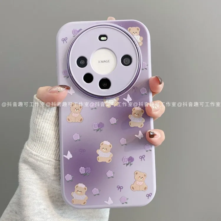 小胖妹适用华为mate70pro/60/50/40/30苹果17promax手机壳小熊潮