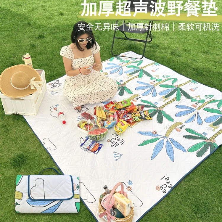 野餐垫春游防潮垫野餐布户外地垫防水草野炊地垫子露营ins加厚