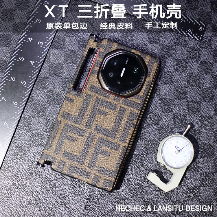 适用于华为matext手机壳经典花纹手工定制新款防摔单包边保护款XT