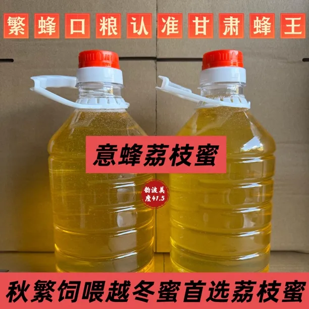 繁蜂口粮越冬饲料蜜蜂荔枝蜜用于繁殖中蜂饲喂越冬饲料养蜂蜂蜜