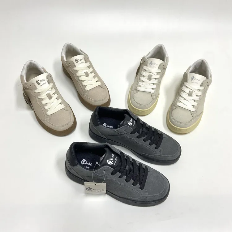 秋冬款简约低帮板鞋运动时尚百搭休闲复古牛反绒德训鞋CA-1550