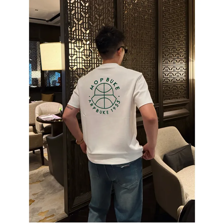 【玛雅联名】李查德秋季痞帅男装液氨棉立体背影撞色简约短袖T恤