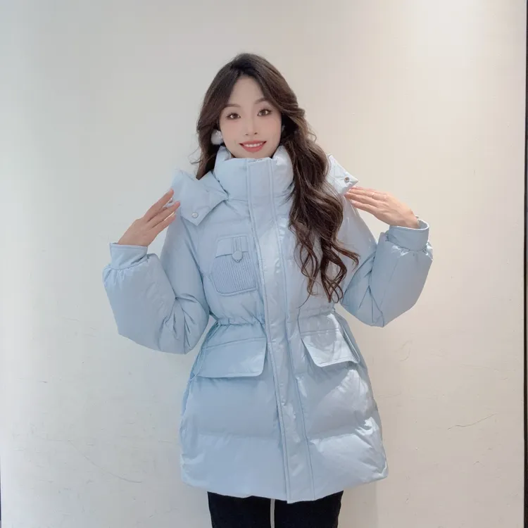 IEF/爱依服2025冬季新款韩版时尚休闲通勤百搭立领保暖羽绒中外套