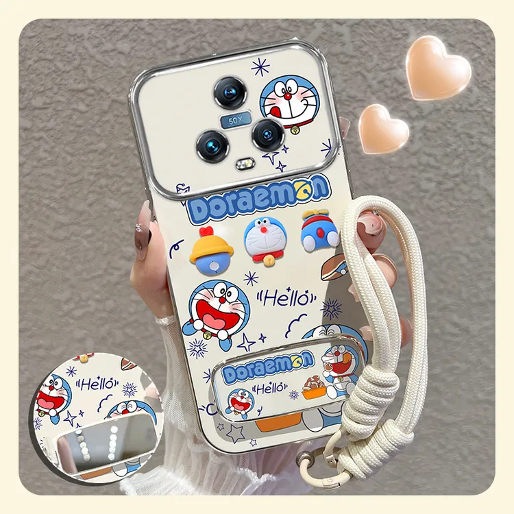 适用【荣耀magic5/pro】手机壳可爱叮当猫大视窗硅胶保护套女款可爱