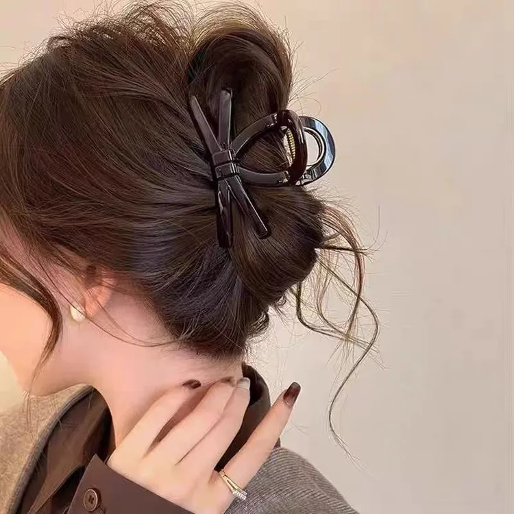 高级感鲨鱼夹发夹女抓夹法式发夹女人减龄发饰大抓夹夹子鲨鱼夹