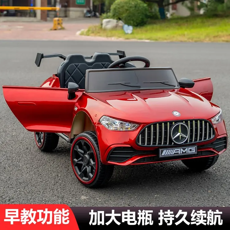 【新疆包邮】儿童电动车奔驰大款双开门四轮遥控大号汽车玩具车可