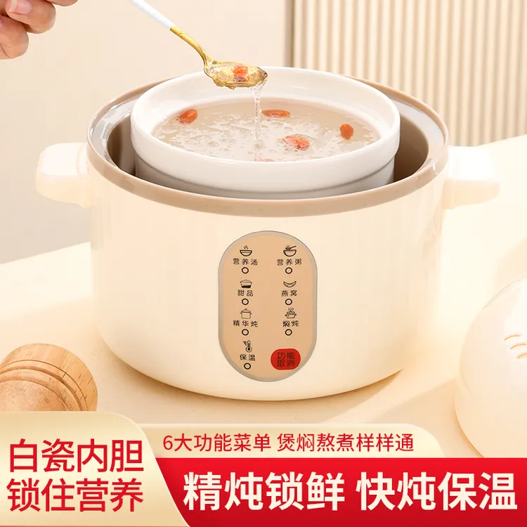 全自动多功能电动锅煲汤锅小型全自动家用隔水炖炖盅保温煮粥神器