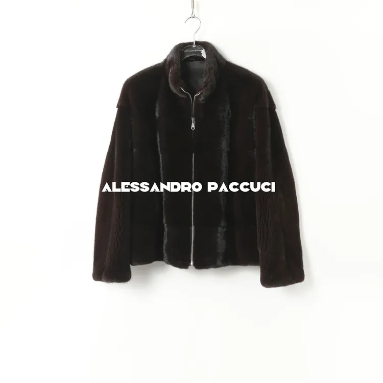 SAGA✖AP洛哥44072cs【傲寒】进口水貂+桑蚕丝内里拉链款皮草24冬