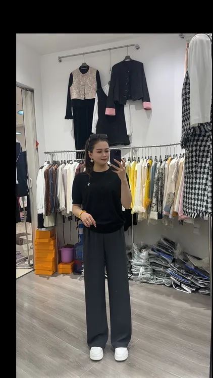 春夏款直筒裤显瘦