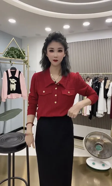 新款菲菲边娃娃领显瘦上衣气质休闲时尚百搭小衫