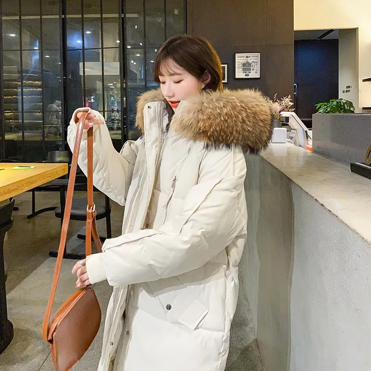 丝绵2025年新款大码冬季羽绒棉服女中长款棉衣宽松棉袄韩版面包服