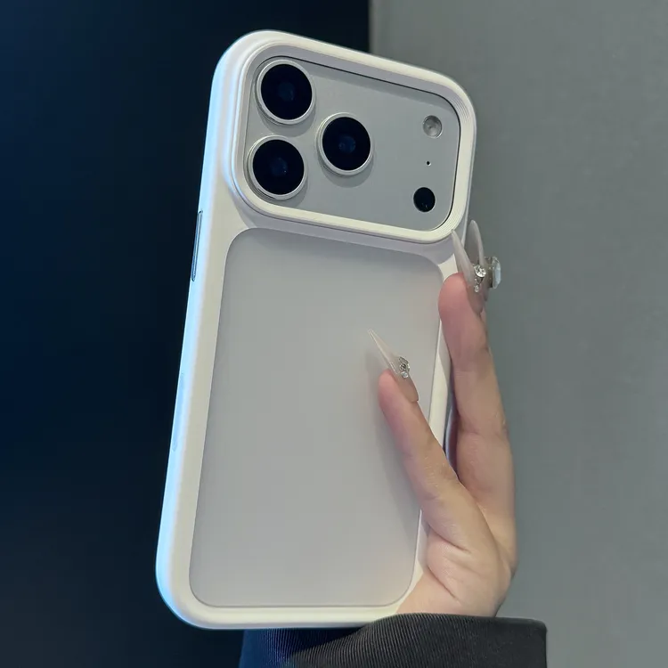 高级感磨砂亲肤裸机手感适用于iPhone17promax手机壳自带ai拍照键