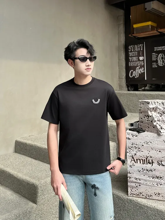 2026夏季新款酷帅狗狗短袖圆领高街上衣宽松韩版半袖百搭ins男士