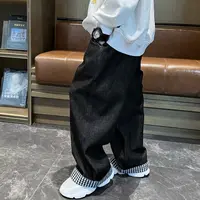 男童春秋宽松牛仔裤2025新款中大童秋季百搭长裤子男孩洋气童裤潮
