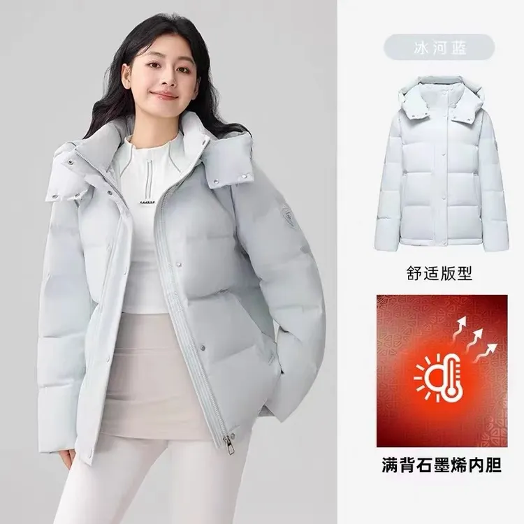 2025冬季新款可拆帽棉服常规加厚极简风纯色时尚棉衣潮流休闲外套