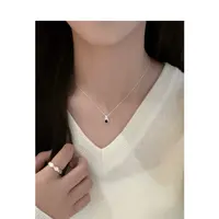 链子925银 【黑泪之眼 项链】 极简清冷 小巧设计款 X021