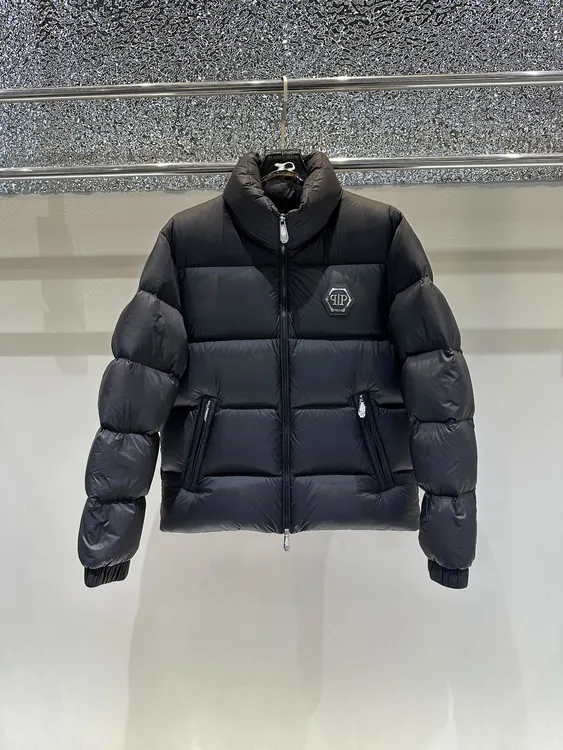 PLIPHPP PLEPN 男士高蓬松高充绒重工保暖白鸭绒黑色羽绒服 Y2201