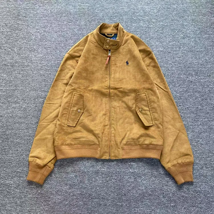 【小马bro】刺绣斜纹绒双层夹克老钱风美式复古外套纯棉男秋冬夹克