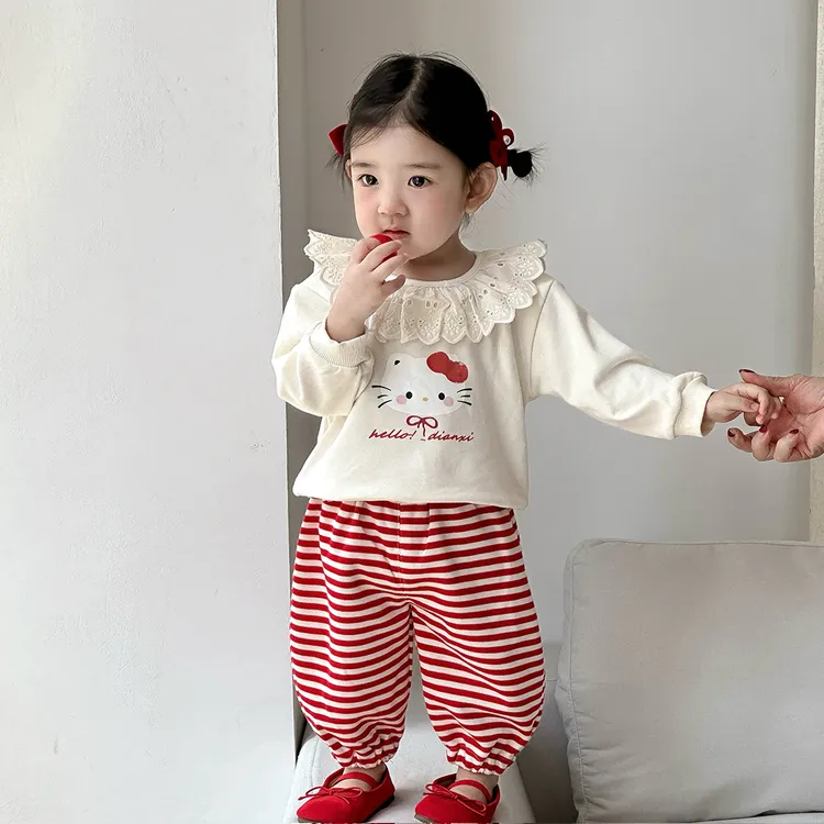婴儿秋季衣服超萌卫衣可爱休闲裤宝宝秋装女宝长袖套装秋上衣裤子