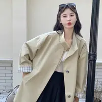 123默认次品立领中长风衣A33