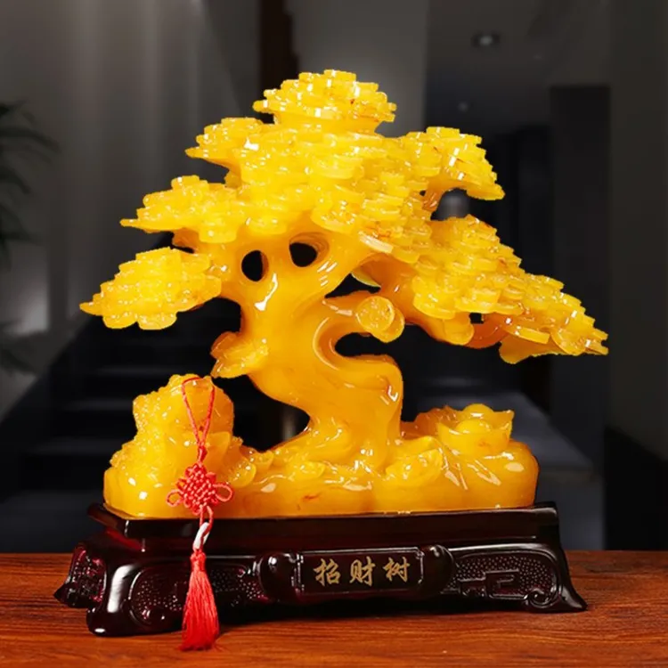 发财树摆件招财树摇钱树公司店铺开业送礼家居工艺品摆设桌装饰品