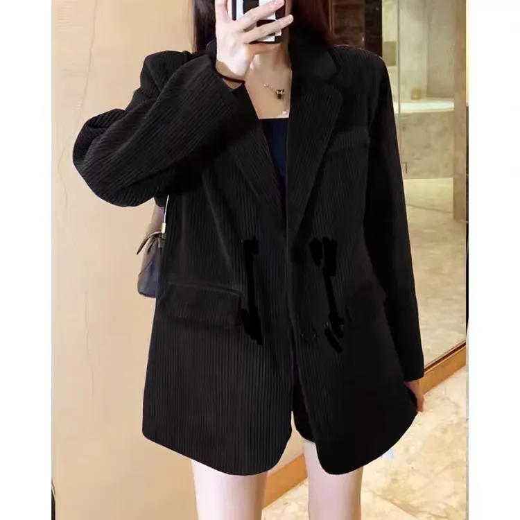 418-2025秋冬款条绒欧式外套