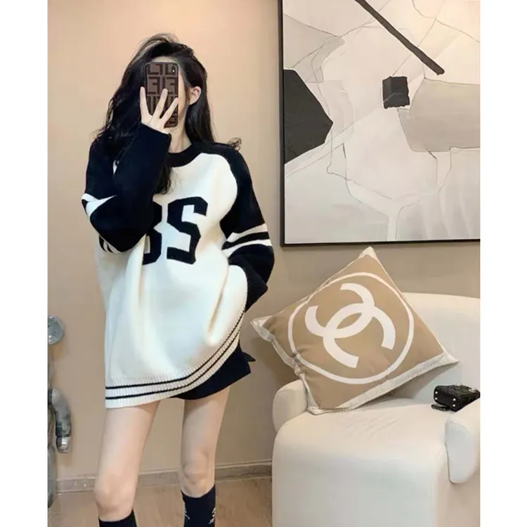 网红白色运动慵懒风卫衣春秋款女爆款2025新款条纹加绒加厚外套季
