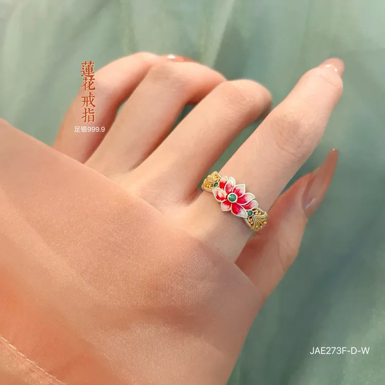 足银戒指 足银999.9戒指原创设计民族风活口甜美小众可调节手工
