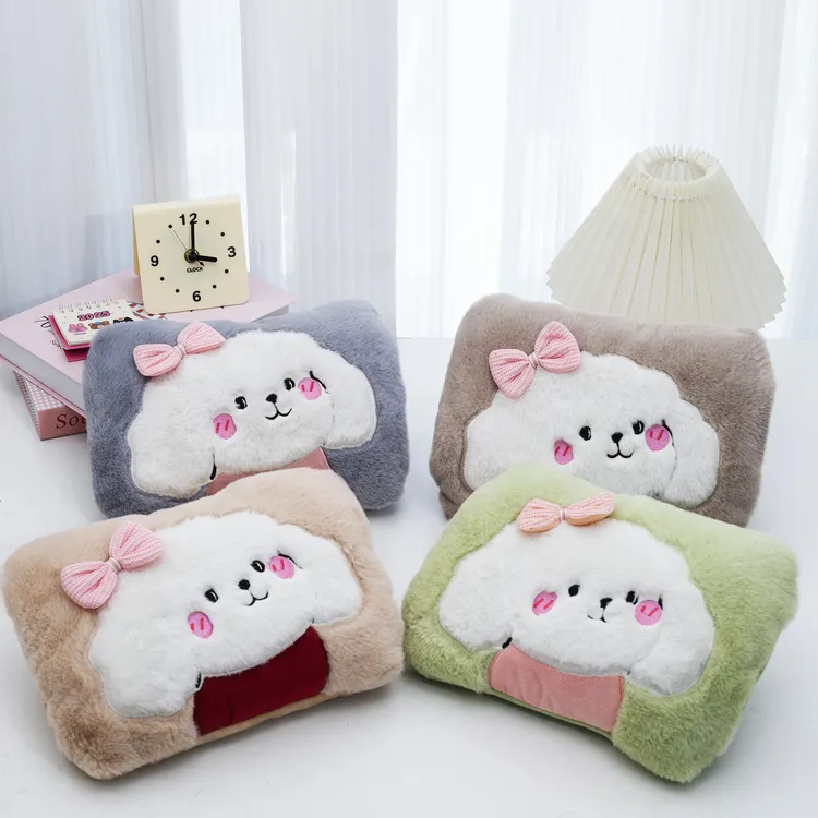 热水袋充电款防爆自动断电卡通毛绒暖手宝可拆洗暖水袋电暖宝