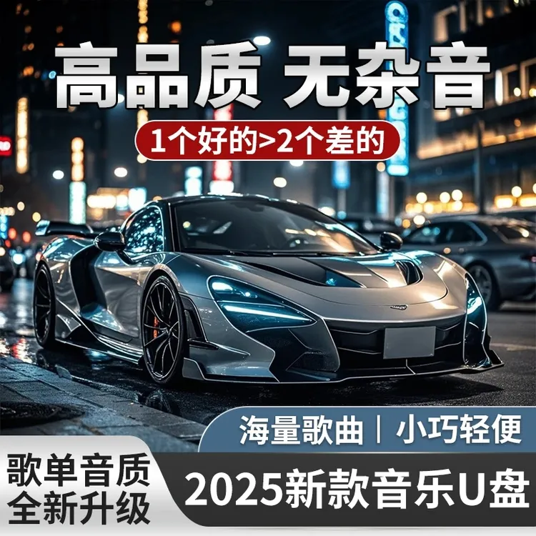 【2025豪华版】车载音乐U盘 歌单音质新升级 进口芯片 母带音源灌录商品图