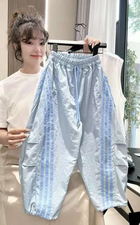 男童速干裤伞兵裤夏季透气薄款25新款儿童运动女童户外休闲防蚊裤