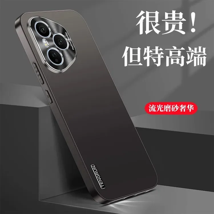 适用荣耀400手机壳新款流光磨砂400Pro金属镜头圈300Pro超薄防摔
