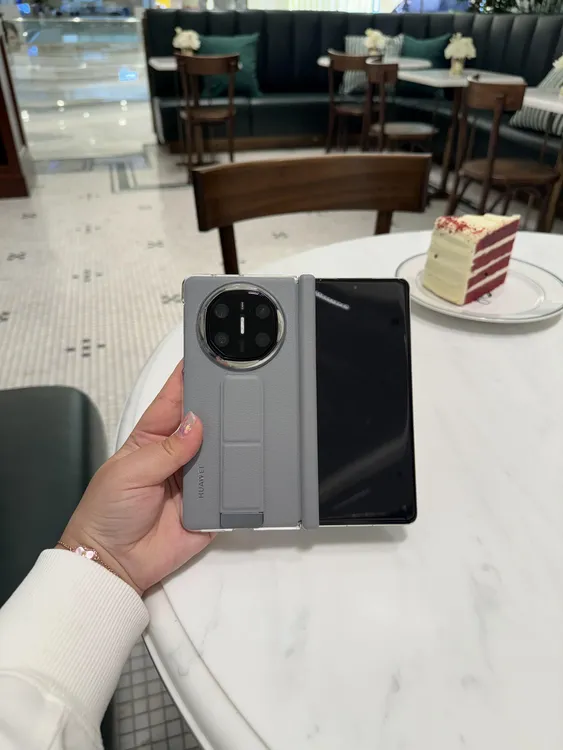 适用华为matex6手机壳新款腕带支架x6典藏版荔枝纹中轴保护外壳