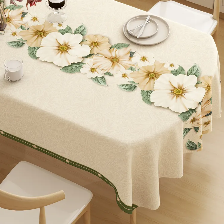 艾琳仙境防水防油防烫免洗桌布餐桌茶几中式茶桌环保桌垫轻奢