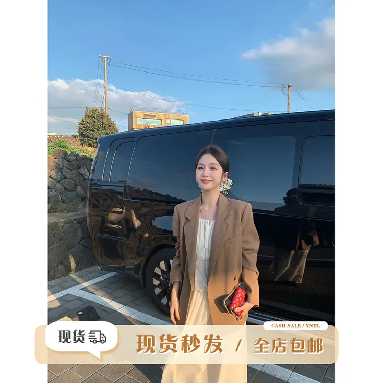 陳文文xenl【摩登女主】秋季新款高级感气质简约百搭西装外套0087