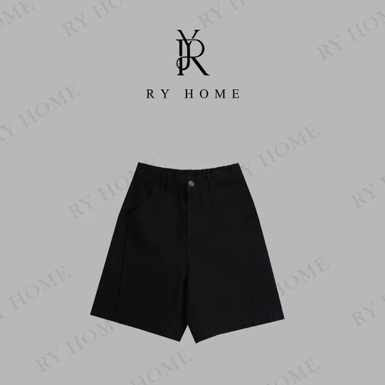 【容雨RYHOME】高腰直筒宽松牛仔中裤252K2574