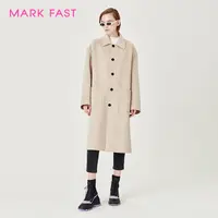 MARKFAST秀场同款设计师品牌双面毛呢大衣情侣款冬M1CGU93680