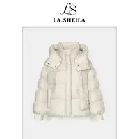 LA.Sheila “小奶泡”巨蓬松连帽羽绒服254-YRF/0926-1601