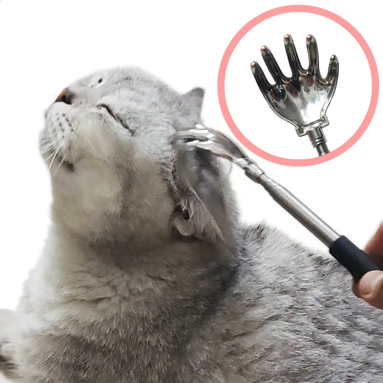 猫咪养生SPA神器按摩梳毛可调节长柄便携宠物猫猫狗狗通用抓痒棒