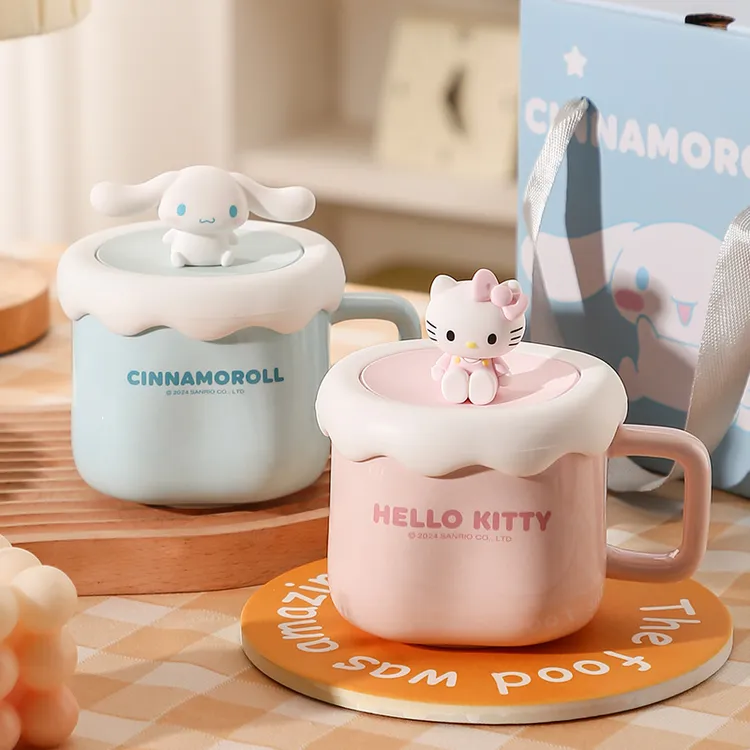 三丽鸥库洛米陶瓷马克杯高颜值可爱水杯女生生日礼物实用咖啡杯子