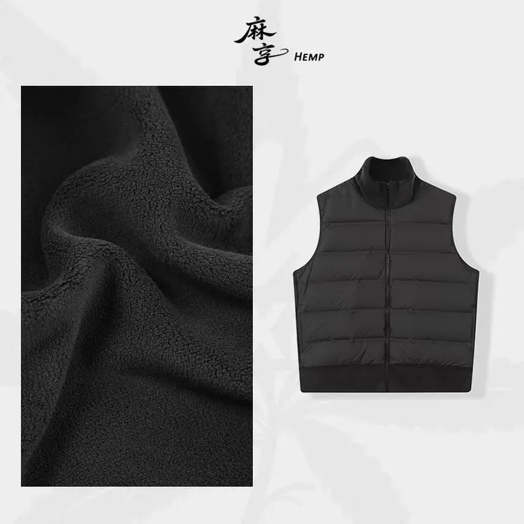 麻享【匈牙利白鸭绒马甲】女款湖泽白鸭绒立领轻薄防风保暖FSY51147