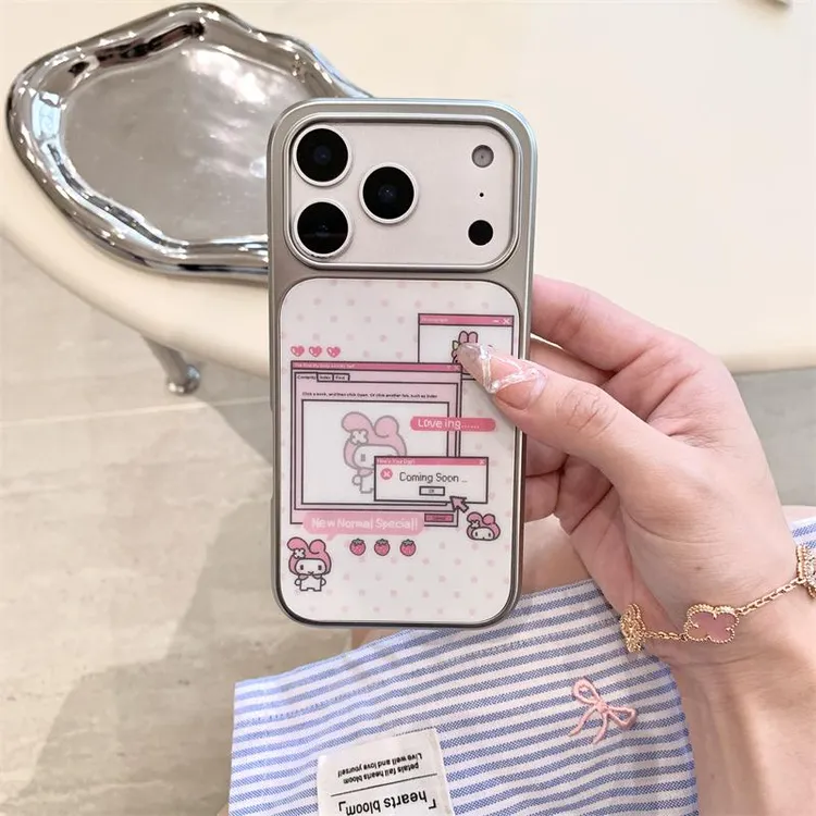 向日壳美乐蒂对话适用17手机壳iPhone14Pro高级15Pro女16proMax