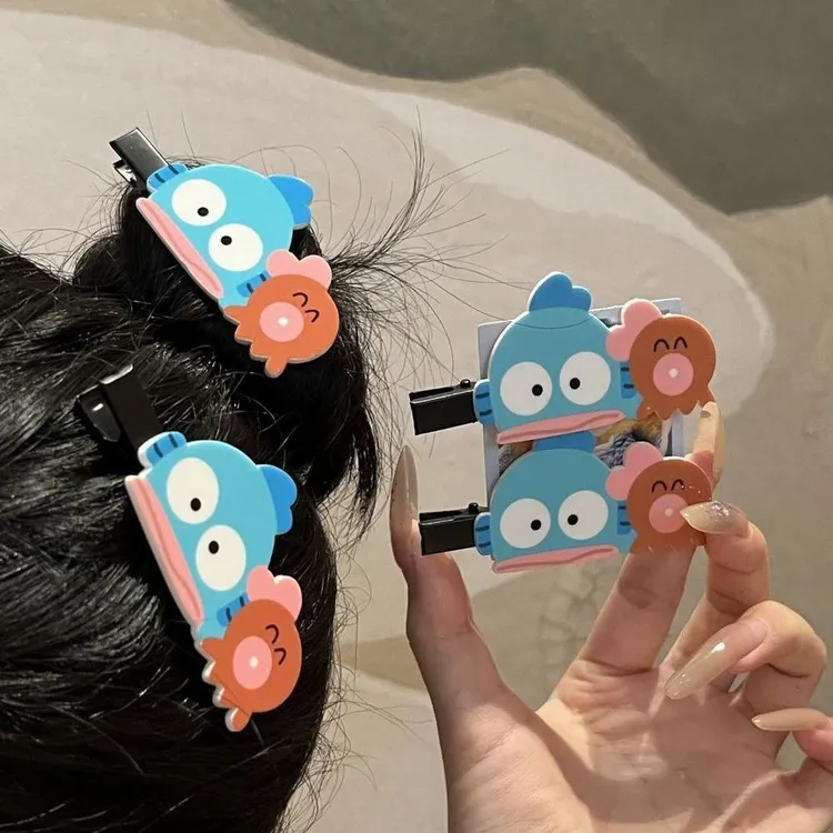 可爱小丑鱼卡通发夹搞怪呆萌小怪兽少女侧边刘海夹日韩百搭发卡